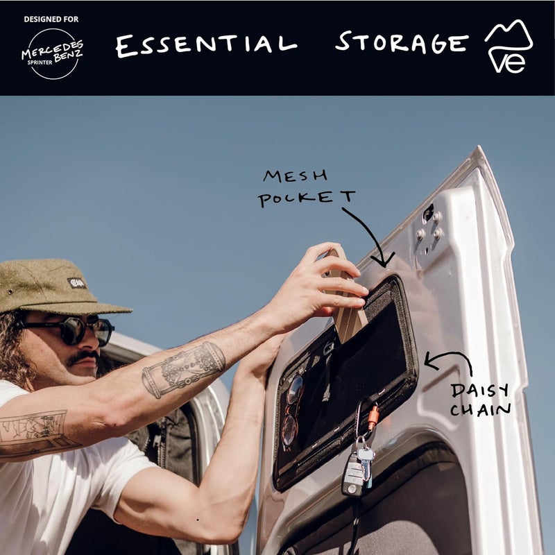 VanEssential Rear Door UPPER Storage Panels (Pair) Designed for Mercedes-Benz VS30 & NCV3 (Van Years 2007 to Current Model) - Image 3